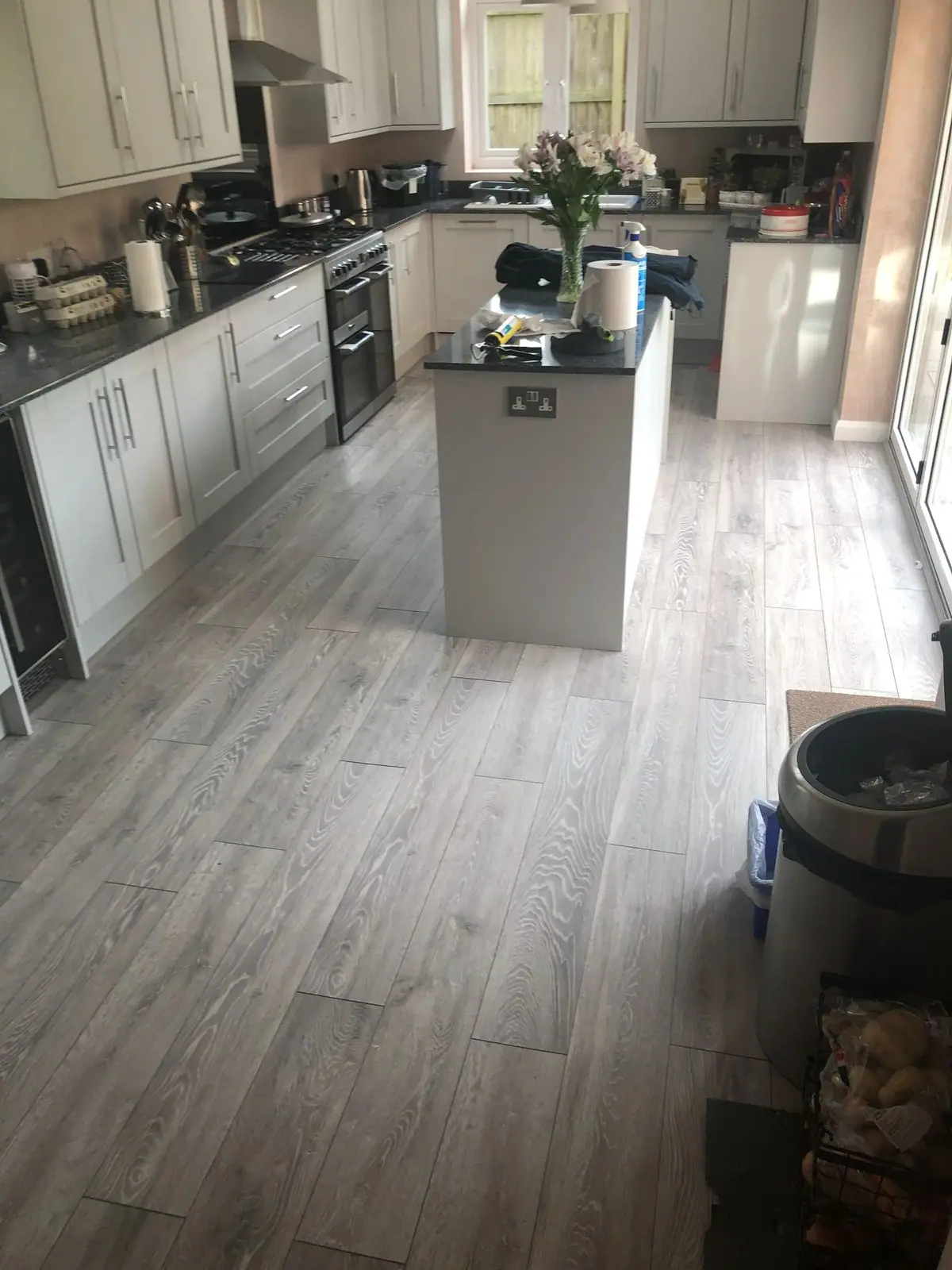 Kitchen island and range of units